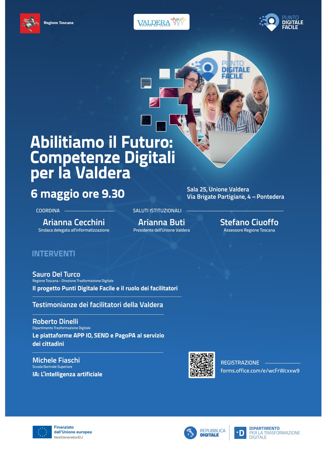 Domani a Pontedera (PI) l’incontro sulle competenze digitali